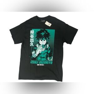 My hero academia men’s t shirt Izuku Midoriya NWT’s size Large